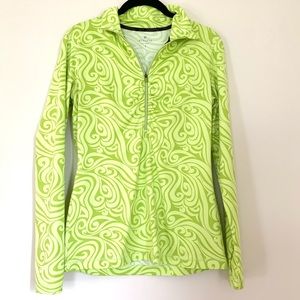 Athleta Half Zip Pullover Printed Design